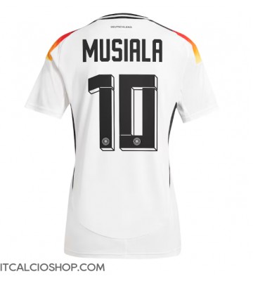 Germania Jamal Musiala #10 Prima Maglia Europei 2024 Manica Corta